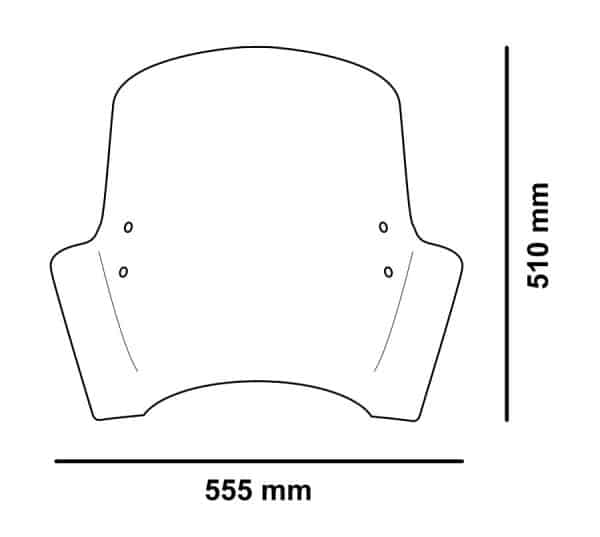 HONDA SCOOPY SH 300i PUIG PLEXI ŠTÍT TX 555x510 - Image 4