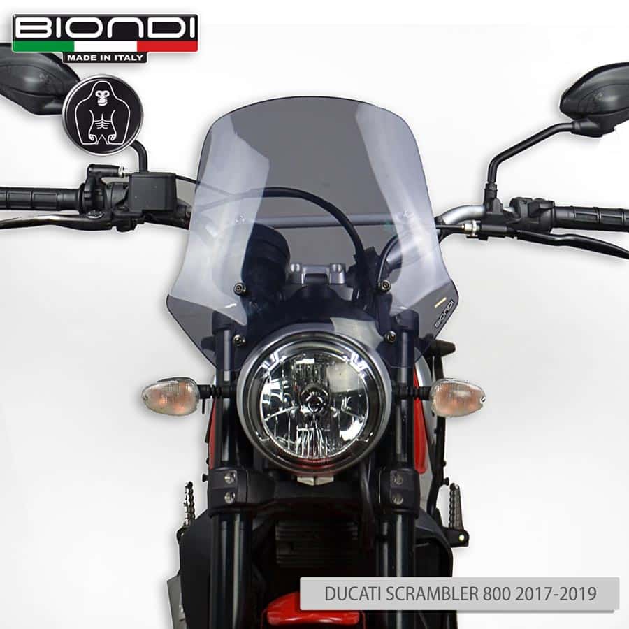 Ducati Scrambler 1100 /800/ 400 - BIONDI plexi štít Touring 36 cm + montážna sada /ST/ – Obrázok 3