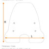 LIFAN E3 / E4 - BIONDI plexi štít 73 cm + montážna sada - Image 4