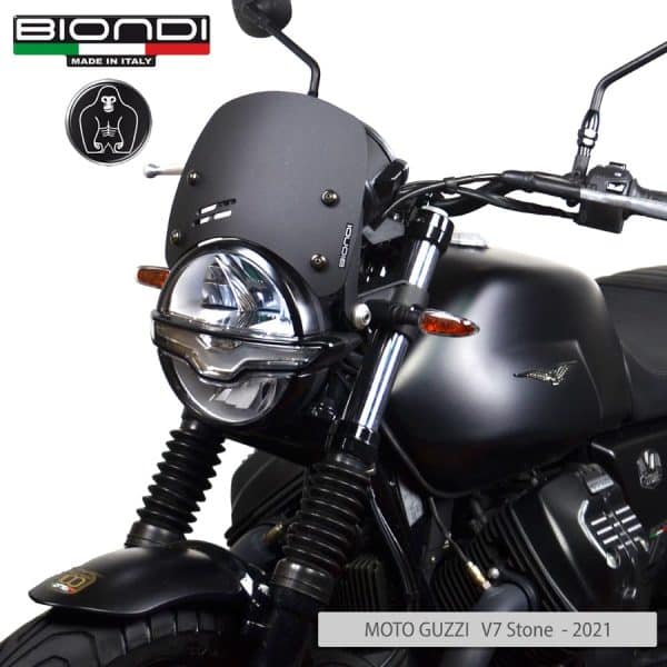 BIONDI plexi štít 20,5 cm MOTO GUZZI V7 IV Stone e Special 853cc. (2021) -V7 III (2018-) – V9 Bobber (2016-)