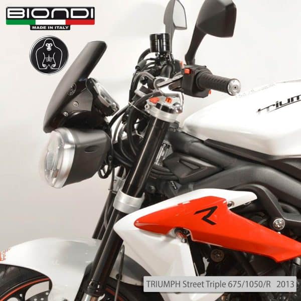 BIONDI plexi štít 29 cm TRIUMPH Speed/Street Triple 675/1050 cc. 2006 e 2013 /8010280/ - Image 2