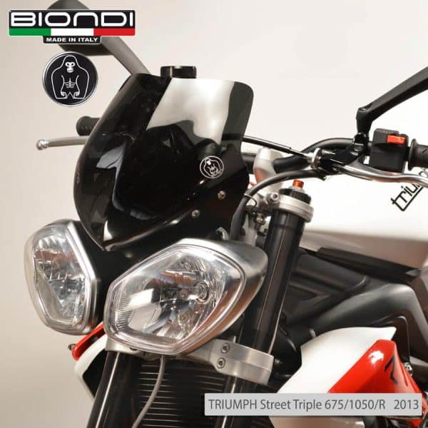 BIONDI plexi štít 29 cm TRIUMPH Speed/Street Triple 675/1050 cc. 2006 e 2013 /8010280/