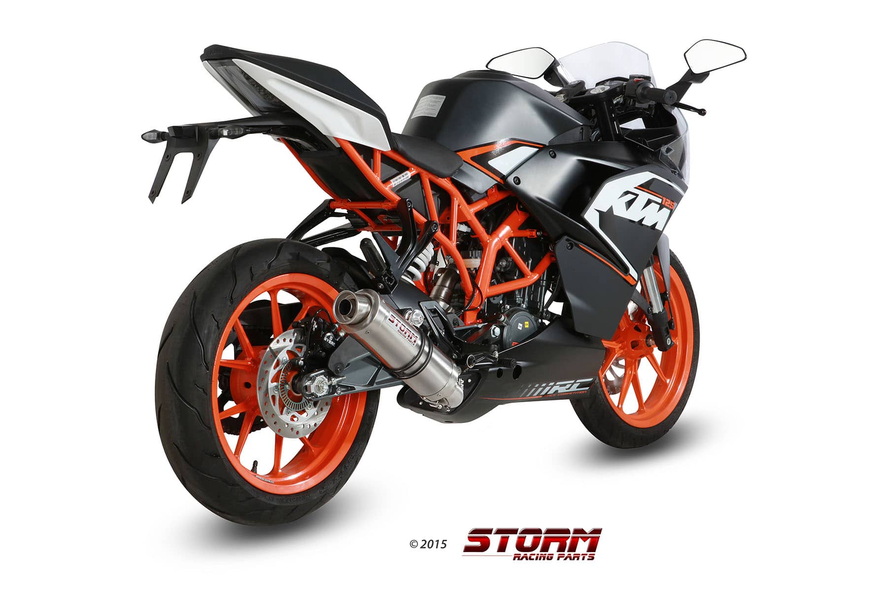 KOMPLETNÝ VÝFUKOVÝ SYSTÉM STORM GP KTM RC 125 2014 > 2016 – Obrázok 2