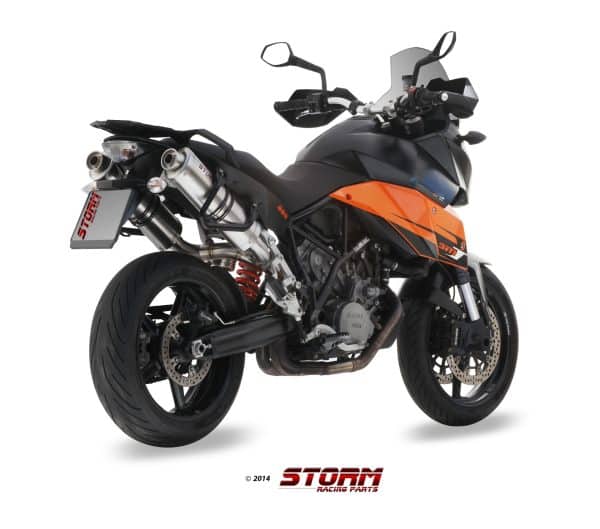 VÝFUKOVÝ TLMIČ /PÁR/ STORM OVAL KTM 990 SUPERMOTO SMT 2009 > 2013 - Image 2
