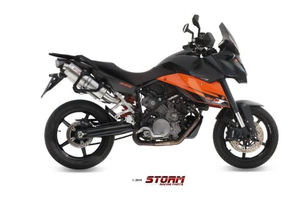 VÝFUKOVÝ TLMIČ /PÁR/ STORM OVAL KTM 990 SUPERMOTO SMT 2009 > 2013