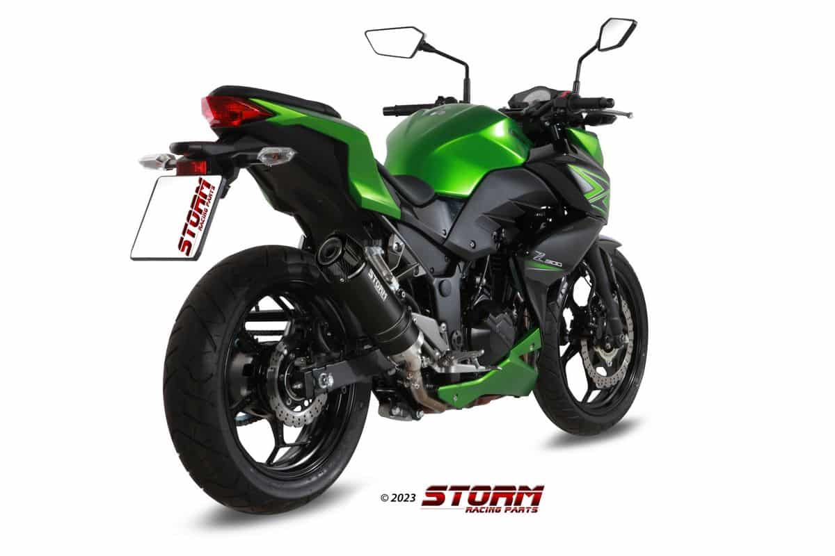 VÝFUKOVÝ TLMIČ STORM GP CARBON END KAWASAKI Z300 – Obrázok 3