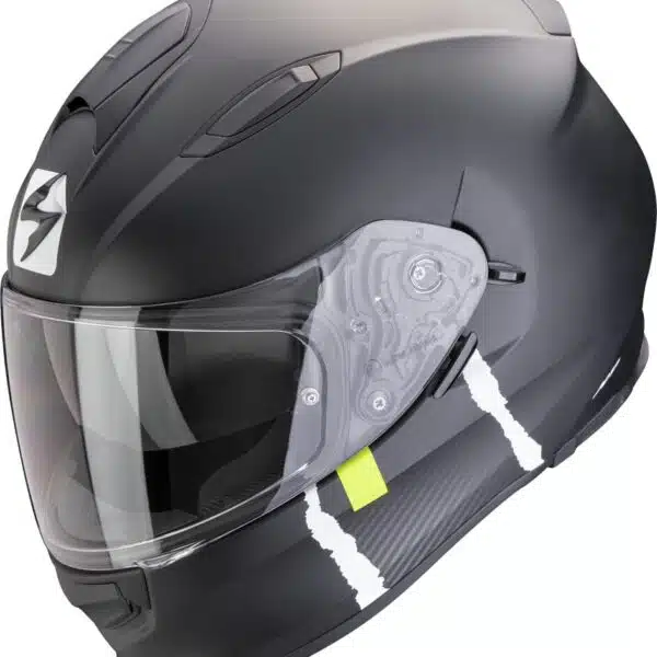 Moto prilba Scorpion EXO-491 CODE Matt Black-Silver