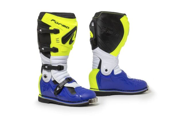 Moto obuv, čižmy Forma TERRAIN EVOLUTION TX YELLOW-FLUO-WHITE-BLU