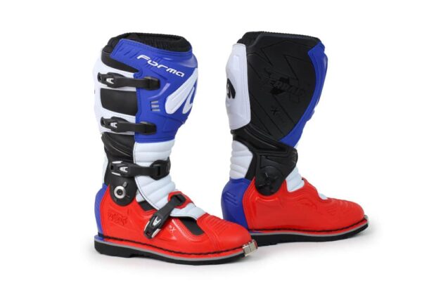 Moto obuv, čižmy Forma TERRAIN EVOLUTION TX white-red-blue
