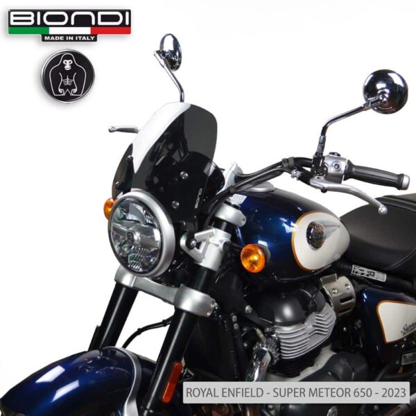 Royal Enfield INTERCEPTOR 650 / CONTINENTAL GT 650 plexi štít BIONDI Sport 265 x 270 mm