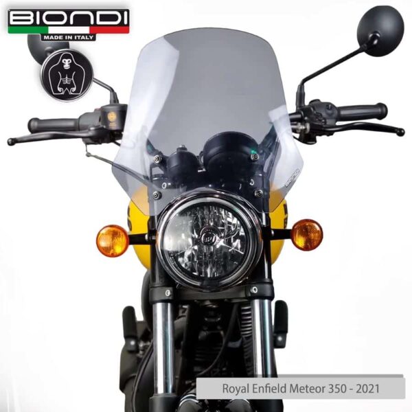 ROYAL ENFIELD INTERCEPTOR 650 / CONTINENTAL GT 650 BIONDI plexi štít Touring 360 x 370 mm - Image 2