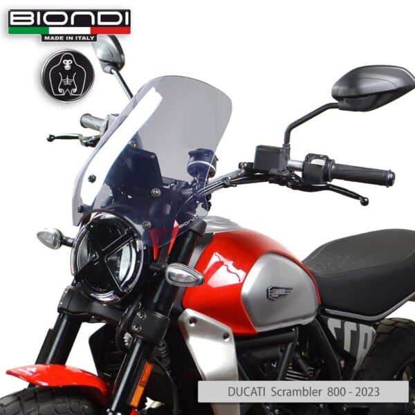 Ducati Scrambler 800 BIONDI plexi štít Touring 360 x 370 mm
