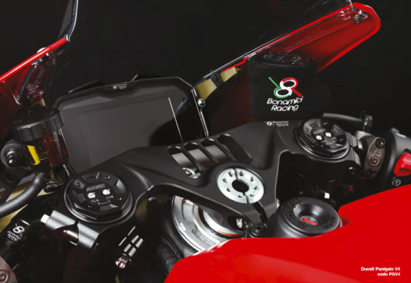Yamaha YZF R1/R1M “Race” 15>  - SILVER Bonamici Racing horné okuliare riadenia /triple clamp/ PSY1R_SI - Image 2