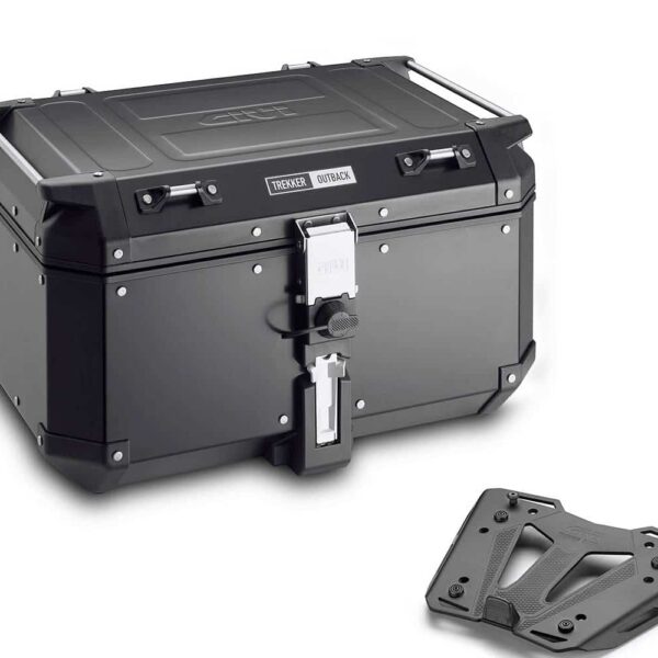 QJ MOTOR Fort 350 zadný kufor GIVI Trekker OUTBACK 58L + nosič