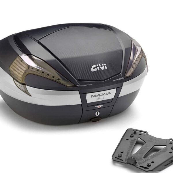 CF Moto 450 MT zadný kufor GIVI V56NNT MAXIA 4 Smoke 56L + nosič