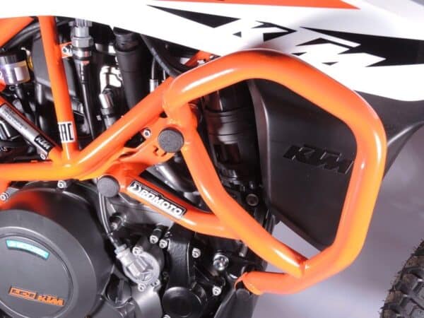 KTM 690 Enduro R 2019 - 2024 RD MOTO - horné padacie rámy / farba oranžová