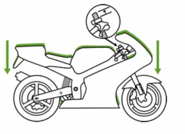 YAMAHA MT-125 ABS 2014 - 2019 FASTER96 sada pre zníženie motocykla / -40 mm