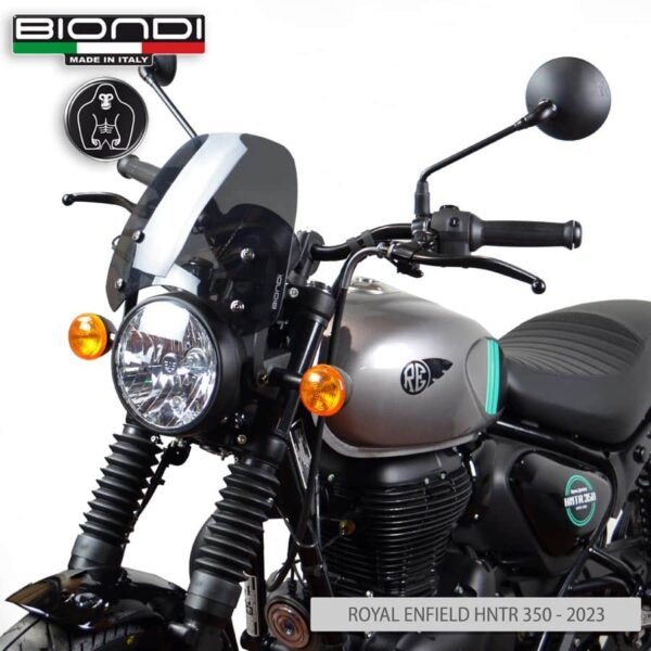 Royal Enfield HUNTER 350 plexi štít BIONDI Sport 265 x 270 mm