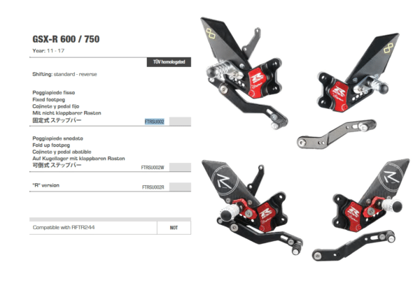 SUZUKI GSX-R 600 / 750 2011 - 17 LIGHTECH prepákovanie R - Image 2