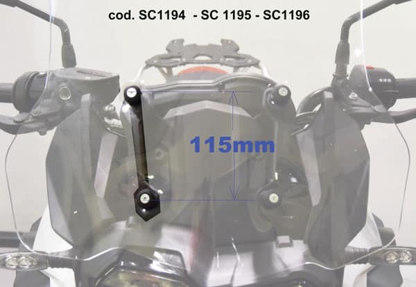 BMW F 750 GS Isotta plexi štít 4mm /450mm x 440mm/ Farba - priehľadná – Obrázok 2