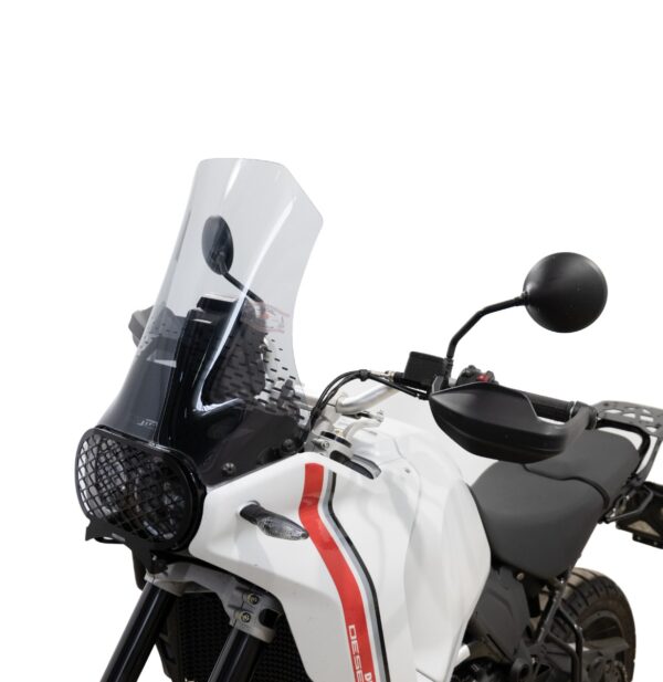 DUCATI DESERT X Isotta plexi štít 4 MM /480mm x 515mm/ Farba - dymová - Image 2