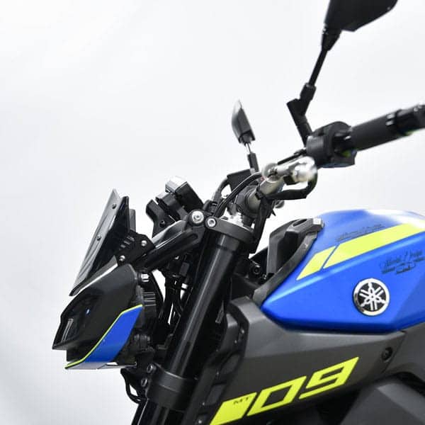 YAMAHA MT-09 900 Isotta plexi štít 4 MM /185MM x 260MM/ Farba - tmavá dymová – Obrázok 3