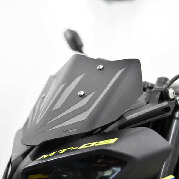 YAMAHA MT-09 900 Isotta plexi štít 4 MM /185MM x 260MM/ Farba - čierna matná – Obrázok 4