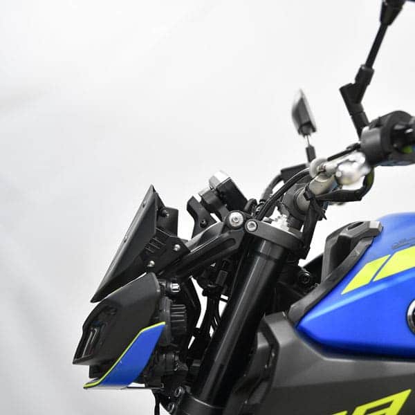 YAMAHA MT-09 900 Isotta plexi štít 4 MM /185MM x 260MM/ Farba - čierna matná – Obrázok 2