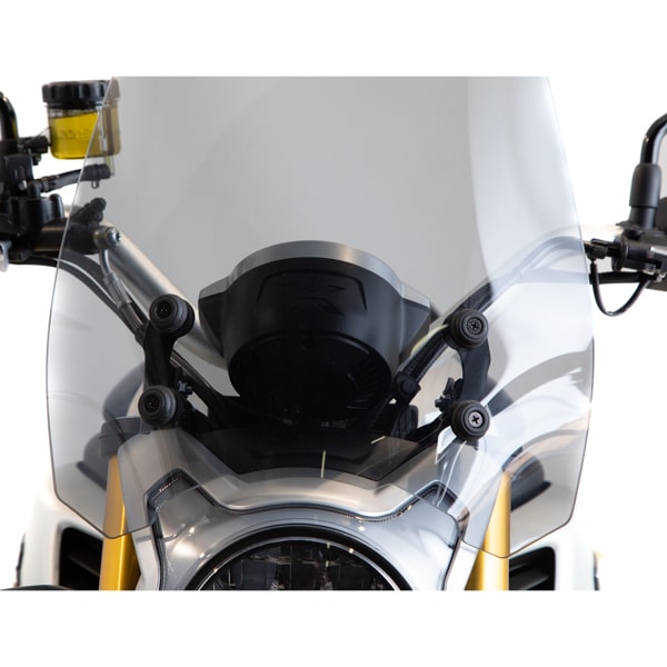 CF MOTO CL-X Isotta plexi štít 4 MM /355mm x 340mm/ Farba - dymová – Obrázok 2