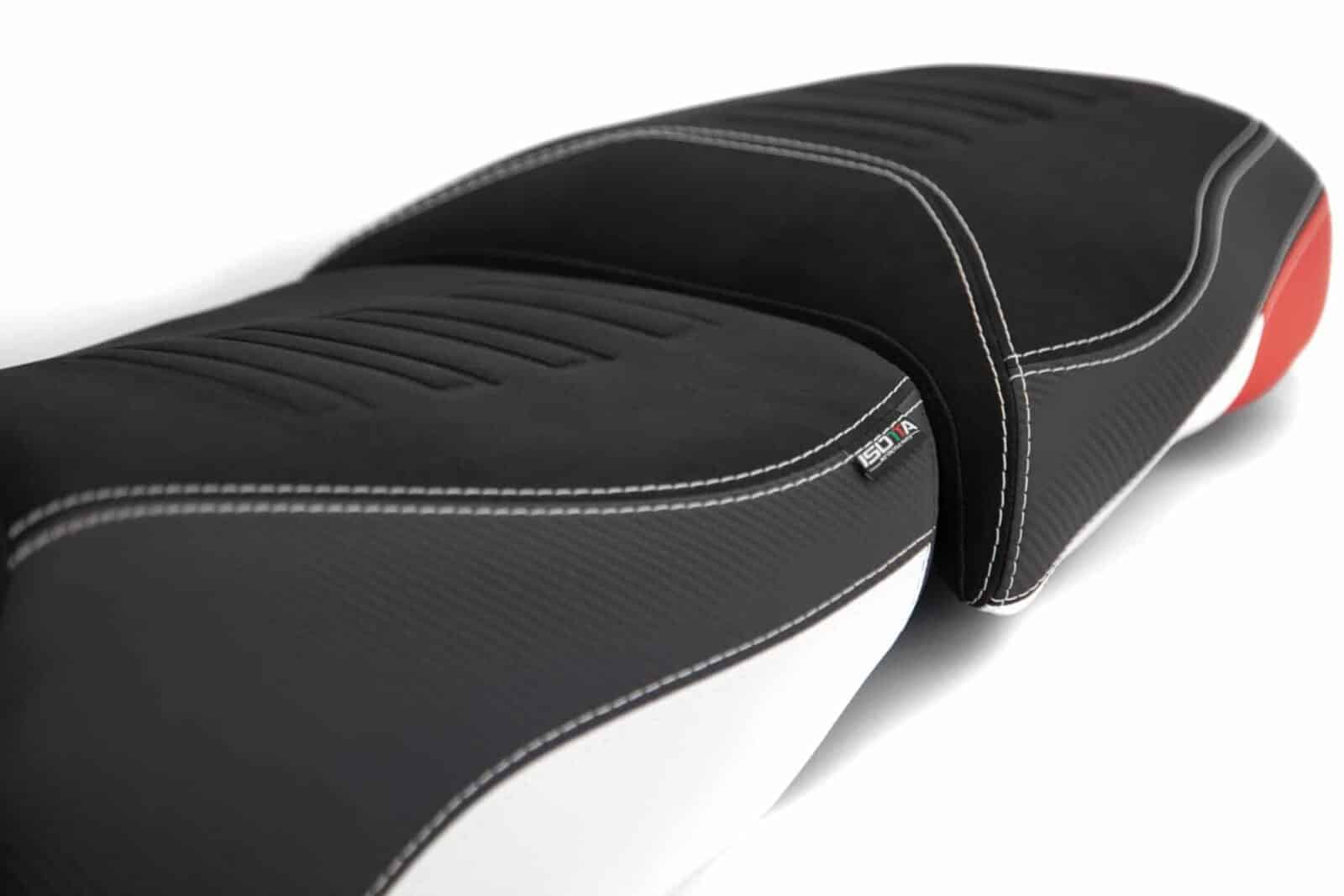 Zvýšené - Predné sedalo pre BMW - R 1250 GS 2019 > R 1200 GS LC STD 2017>2018 a RALLYE / White/red/blue – Obrázok 2