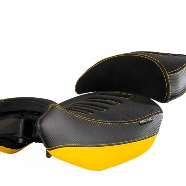 Znížené predné sedadlo s kanálom na prostatu pre BENELLI TRK 502/X  / YELLOW