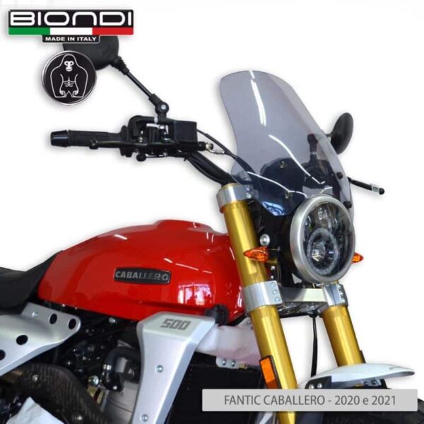 FANTIC MOTOR Caballero 125/250/500 BIONDI plexi štít Touring 360 x 370 mm