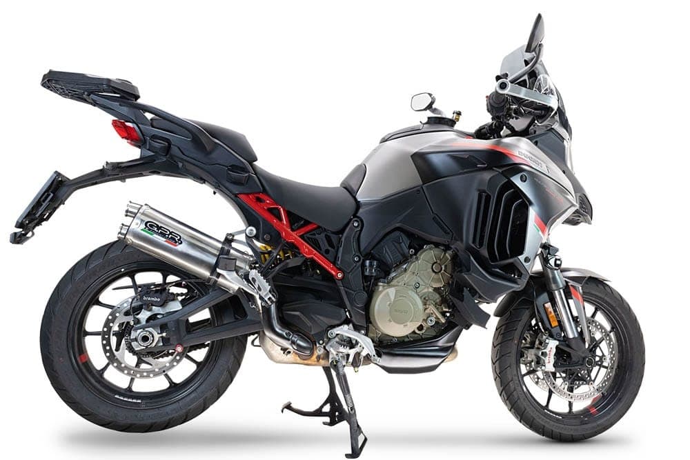 DUCATI Multistrada V4 Grand Tour výfuk DUAL STAINLESS STEEL – Obrázok 4