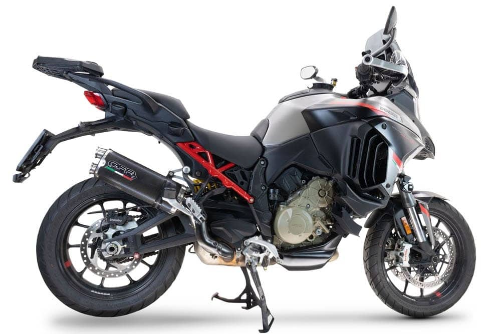 DUCATI Multistrada V4 Grand Tour výfuk DUAL POPPY – Obrázok 2