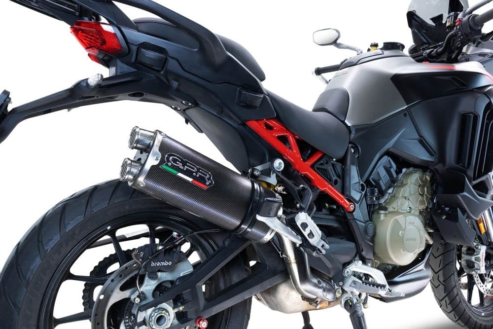 DUCATI Multistrada V4 Grand Tour výfuk DUAL POPPY