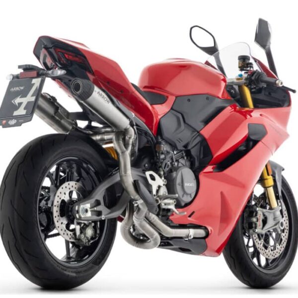 Ducati Panigale 890 V2 výfuky  Arrow Round Sil Titanium
