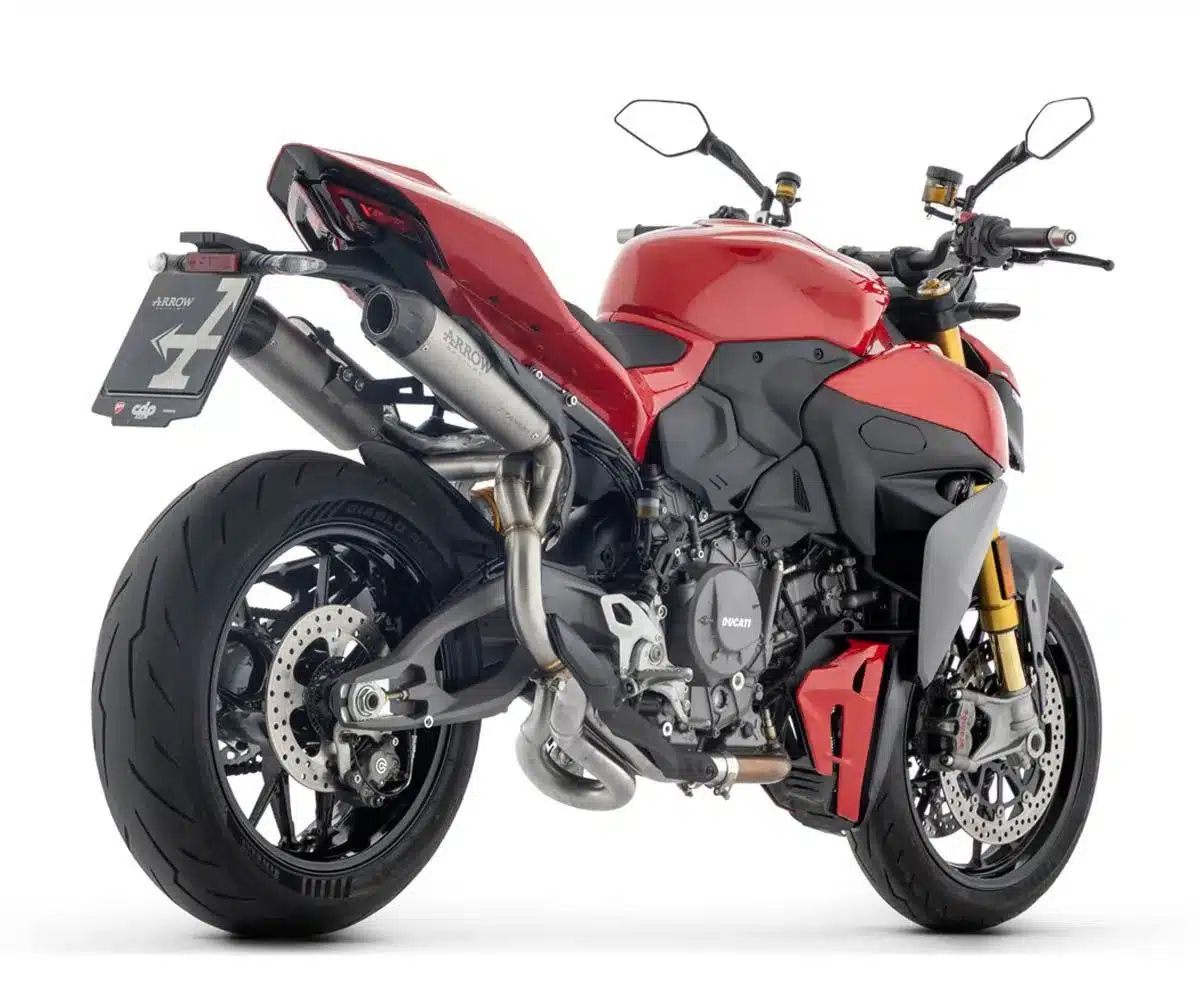 Ducati Streetfighter 890 V2 V fuky Arrow Round Sil Titanium Racing 