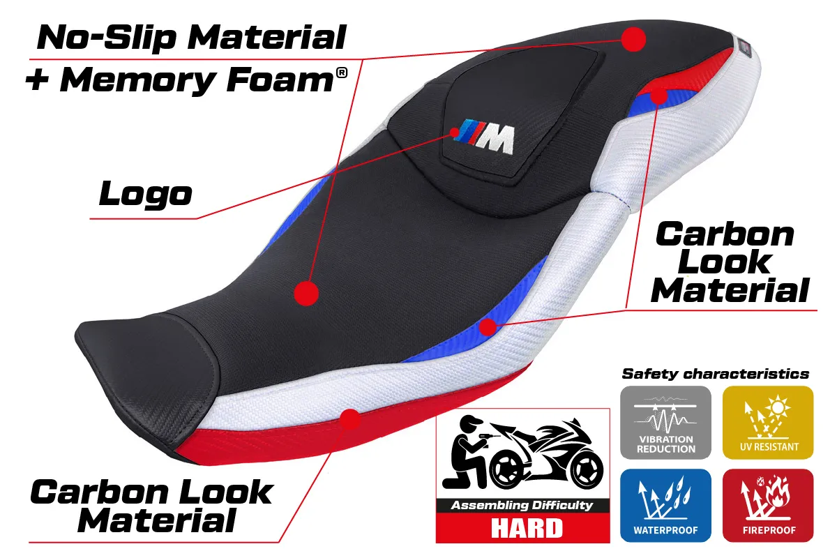 BMW S 1000 XR 2020 - 2023 - poťah sedadla TPZ Dresden Comfort System – Obrázok 2