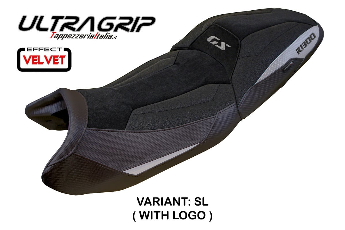 BMW R 1300 GS 2023- poťah sedadla TPZ Velvet Ultragrip SL (silver)