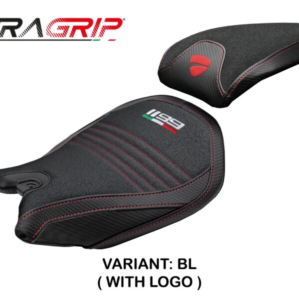 Ducati Panigale 1199 2011-2015 - poťah sedadla TPZ Pesaro Ultragrip BL (black)