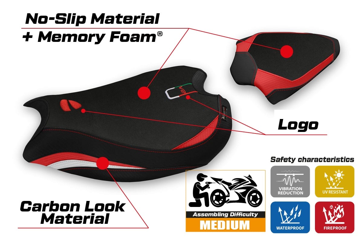 Ducati Panigale V2 2020 - 2024 - poťah sedadla TPZ Zatoca Comfort System – Obrázok 2