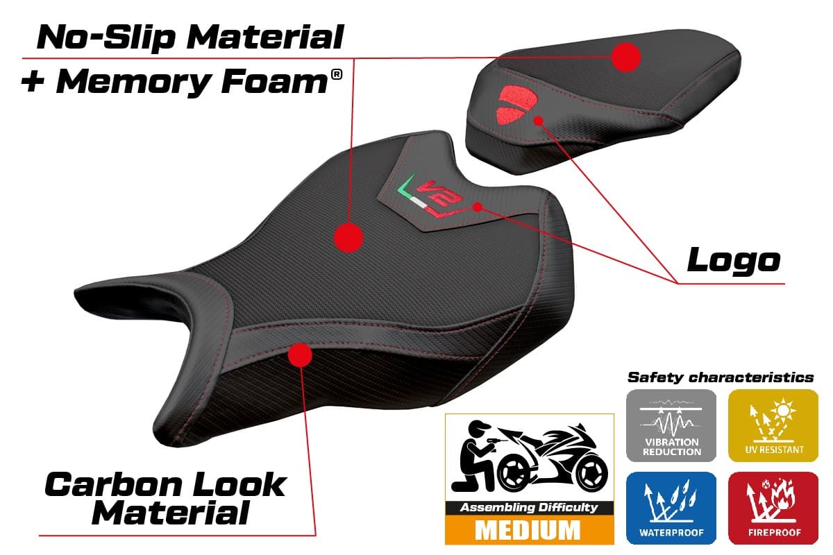 Ducati Panigale V2 poťah sedadla TPZ Asia Comfort System – Obrázok 2
