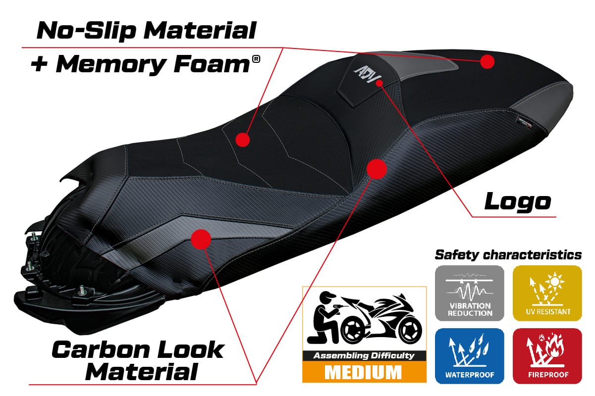 Honda ADV 350 2022- poťah sedadla TPZ Nilli Comfort System – Obrázok 2