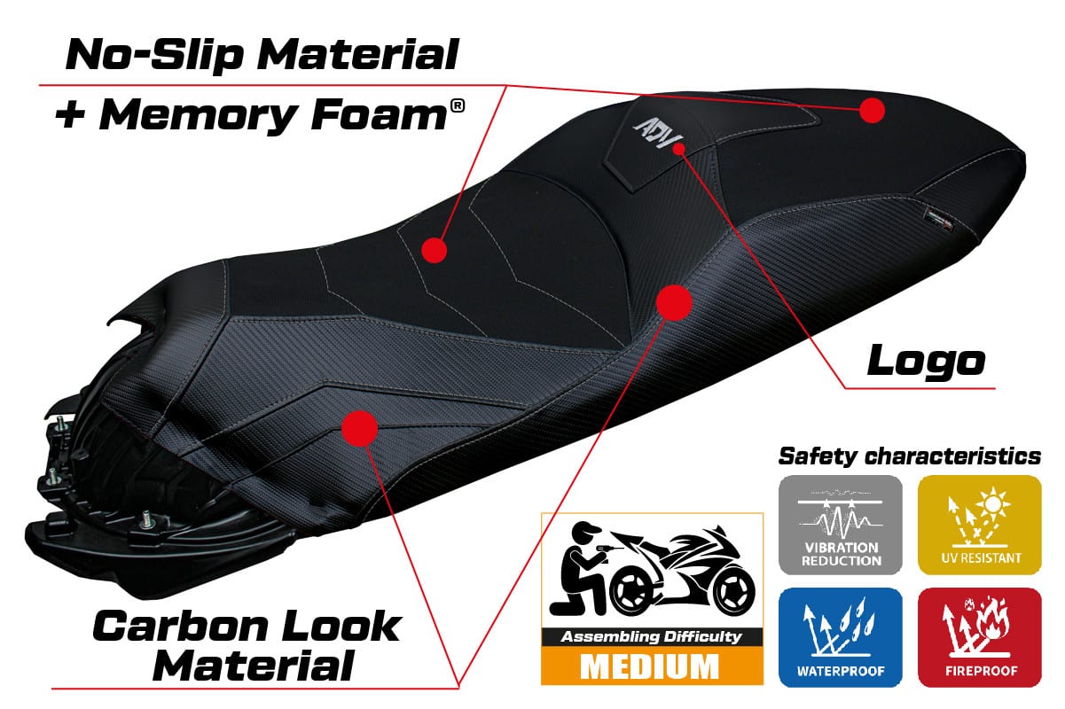 Honda ADV 350 2022- poťah sedadla TPZ Nilli Comfort System – Obrázok 2