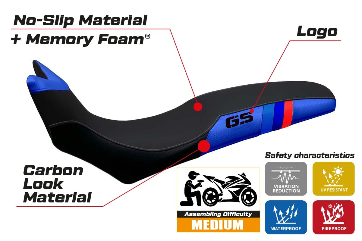 BMW F 700/800 GS 2008 - 2018 - poťah sedadla TPZ Barone Anniversary Comfort System – Obrázok 2