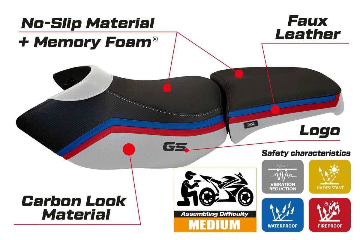 BMW R 1200 GS Adventure 2006 - 2012 - poťah sedadla TPZ Ionia 1 Comfort System – Obrázok 2
