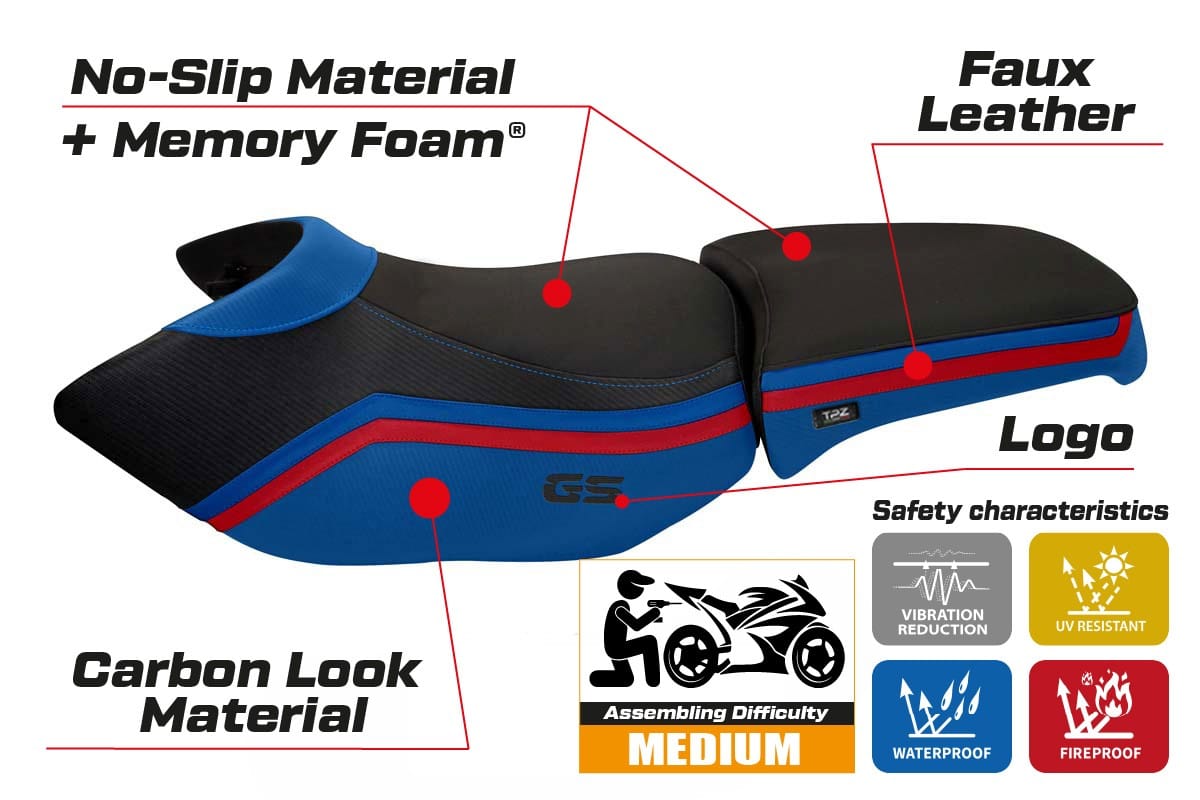 BMW R 1200 GS Adventure 2006 - 2012 - poťah sedadla TPZ Ionia 1 Comfort System – Obrázok 2