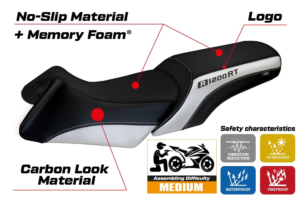 BMW R 1200 RT 2006 - 2013 - poťah sedadla TPZ Roberto Comfort System – Obrázok 2