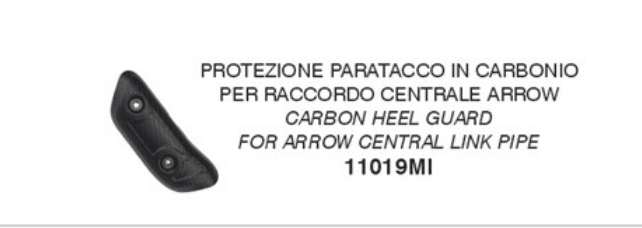 Ducati Hypermotard V2 / V2 SP karbónový kryt pre výfuk ARROW ROUND SIL DOUBLE