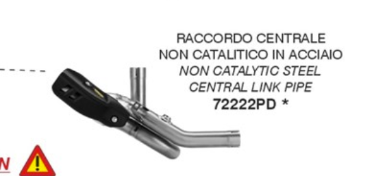 Ducati DesertX 890 V2 ARROW náhrada katalyzátora